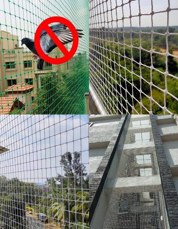 Duct Area Pigeon Safety Nets Fixing Service for Appartments in Bangalore